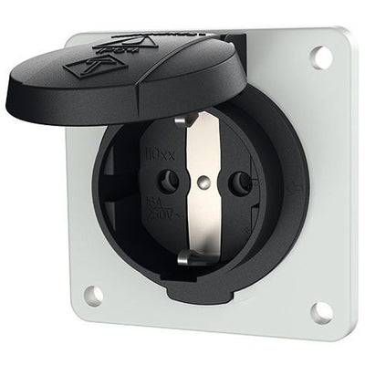 Mennekes 11012F SCHUKO schwarz IP54 SW 16A2p+E 230V