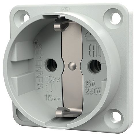 Mennekes 11510 SCHUKO-Anbau-Steckdose ,16A2p+E 230V GR