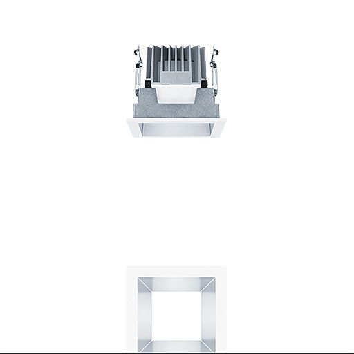 Zumtobel PANOS EVO Q100L 9W LED840 SWI SM WH LED Einbauleuchte 60815197