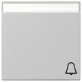 GIRA 0673015 Wippe Symbol Klingel+BSF System 55 Grau matt (lackiert)
