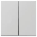 GIRA 0266015 Wippe 2fach+Set IP44 Standard 55,E2 Grau matt (lackiert)