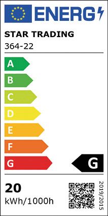 S&H 31294 LED Tellerform 160x100mm E27 220-240V 20W 1600Lm 3000K schwarz