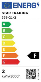 S&H 31289 LED Tropfenform Filament 45x68mm E27 1,3W 130Lm 2700K klar