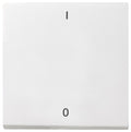 GIRA 861503 Wippe Aufdruck 1/0 System 55 Reinweiß glänzend