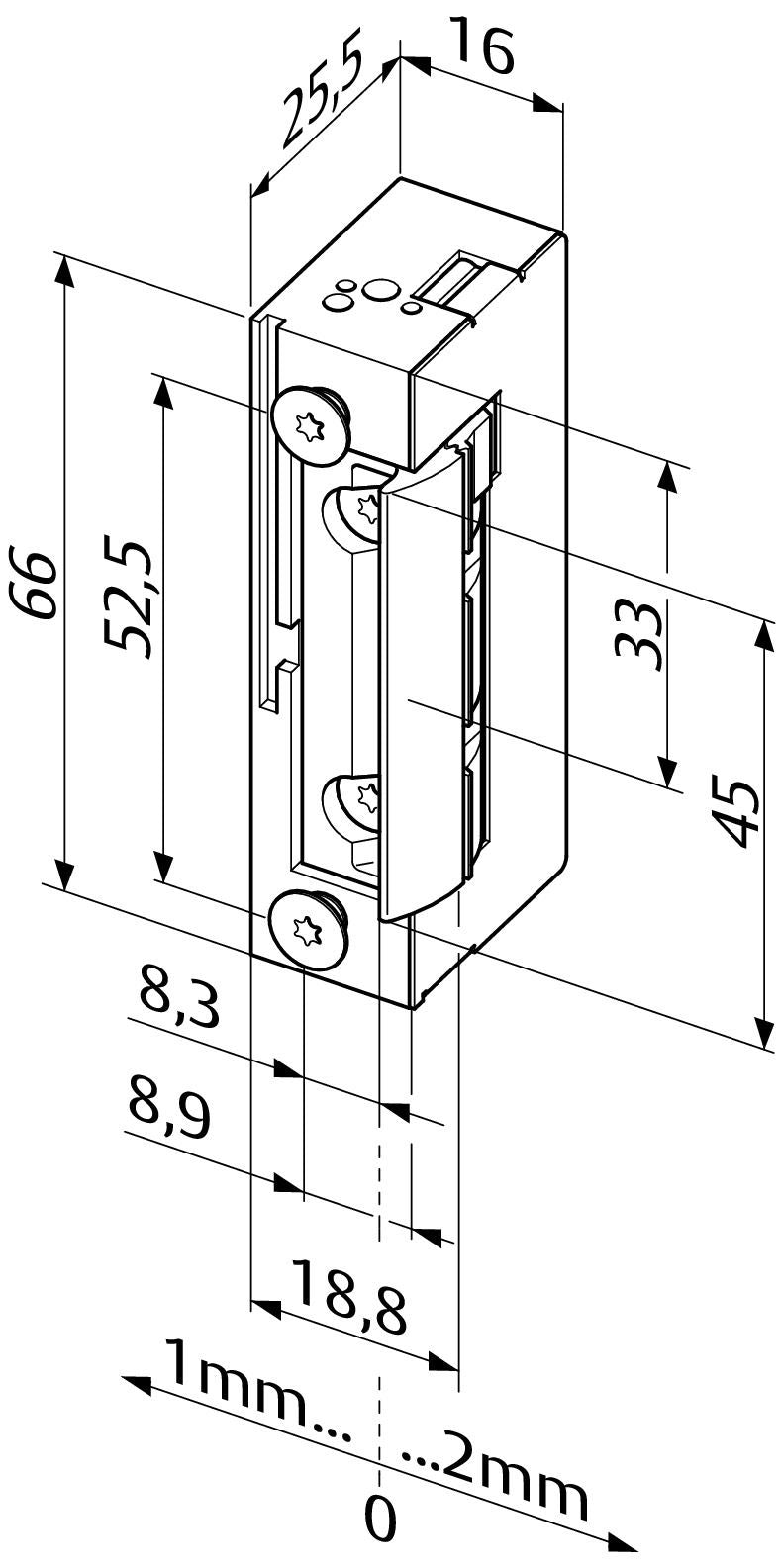 effeff 138F--------E91 Sicherheits.- türöff. o.Stulp 12VDC FaFix Uni