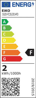 S&H 38894 LED-Windstoßkerzenform Filament 35x115mm E14 2W 200Lm 2700K