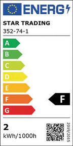 S&H 35071 LED-Rustikaform Filament 58x137mm E27 230VAC 1,5W/821 140Lm klar