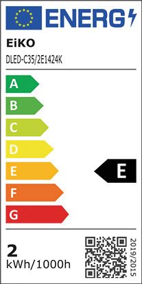 S&H 38918 LED-Kerzenform Filament 35x105mm E14 220-240VAC 2W 220Lm 2400K