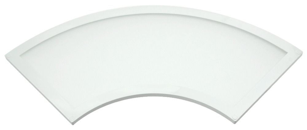 S&H 90170 LED Aufbau Panel Viertelkreis 200x200mm 12-14VDC 7W 475Lm 2800K 100°