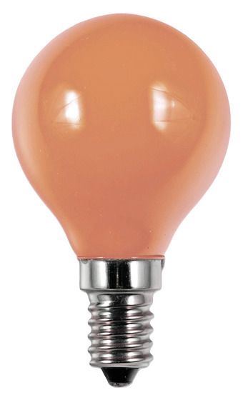 S&H 36764 LED Tropfenform Filament 45x75mm E14 220-240V 1W 40Lm orange 360°