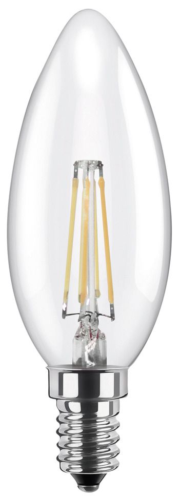 S&H 36571 LED Kerze Filament 35x95mm dimmbar E14 3,2W/927 270Lm 1900-2700K