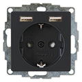 Kopp 296215003 HK07 UP Schuko Steckdose m.2 USB Ladebuchsen anthrazit