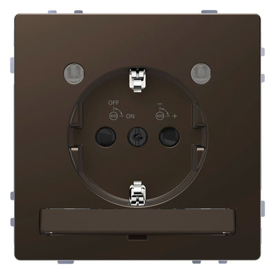 Mert MEG 2304-6052 SCHUKO-Steckdose Lichtauslass LED-Modul BRS StK Moccamet.
