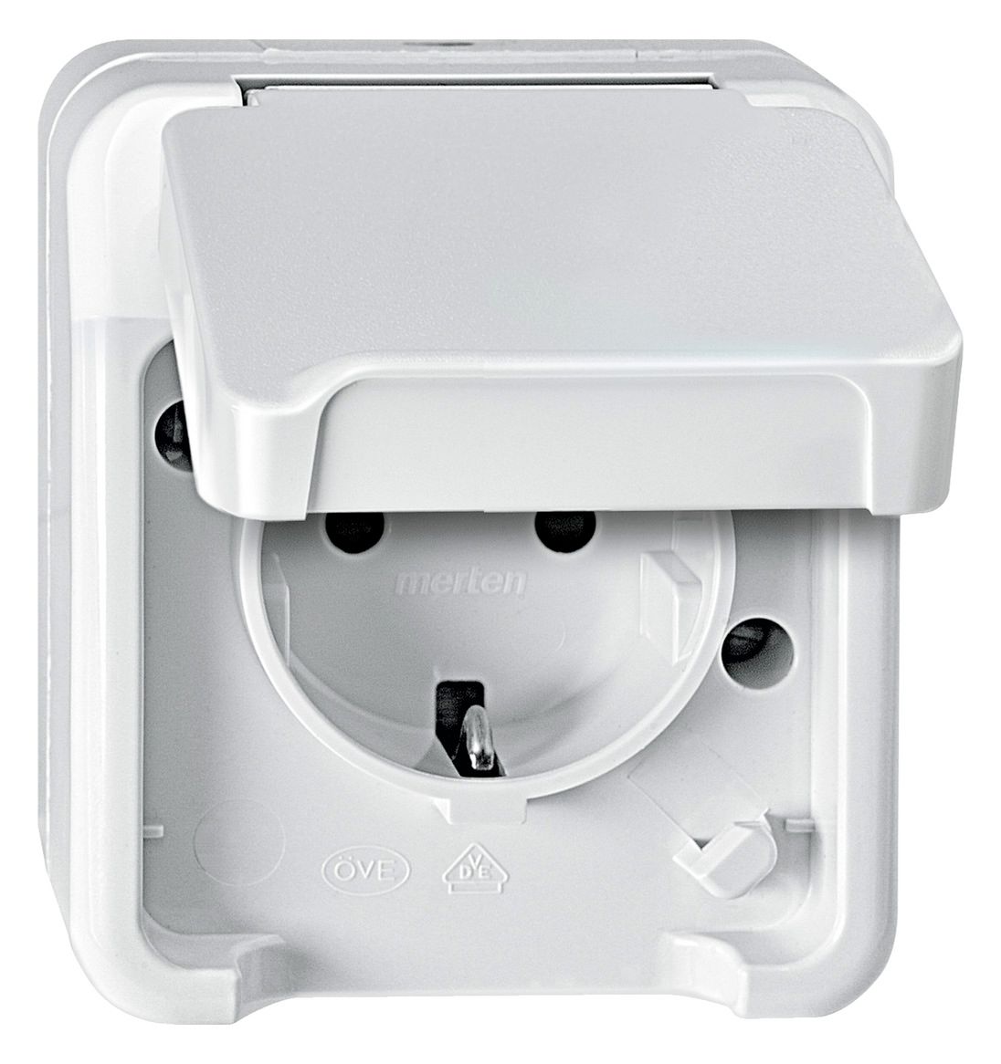 Mert MEG 2300-8019 SCHUKO-Steckdose polarweiß m.BRS AQUASTAR