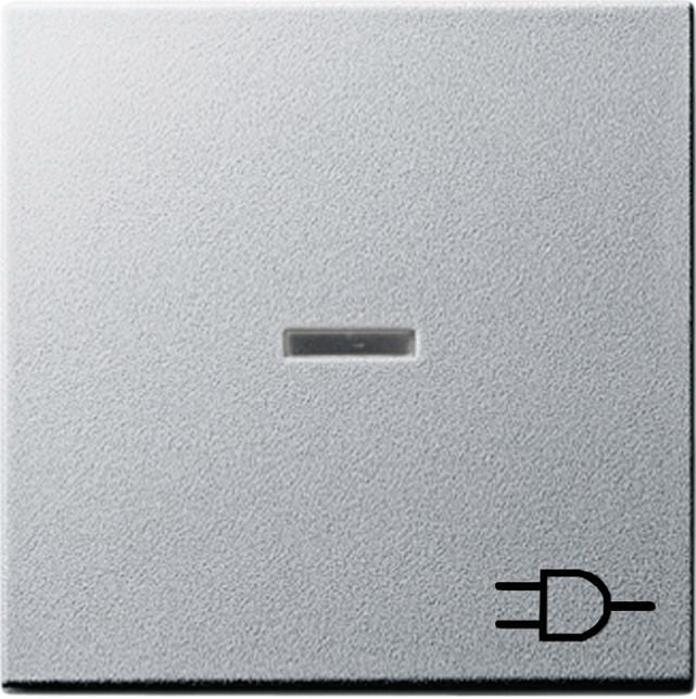 GIRA 020926 Wippe Kontrollfenster+Symbol Steckdose System 55 Farbe Alu