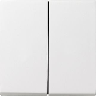 GIRA 026603 Wippe 2fach+Set IP44 Standard 55,E2 Reinweiß glänzend