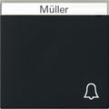 GIRA 0673005 Wippe Symbol Klingel+BSF System 55 Schwarz matt (lackiert)