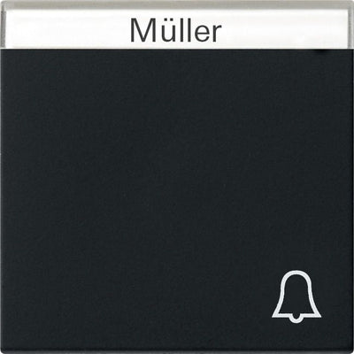 GIRA 0673005 Wippe Symbol Klingel+BSF System 55 Schwarz matt (lackiert)