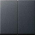 GIRA 026628 Wippe 2fach+Set IP44 Standard 55,E2 Anthrazit