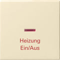 GIRA 067801 Wippe KF+ Heizung Ein/Aus System 55 Cremeweiß glänzend