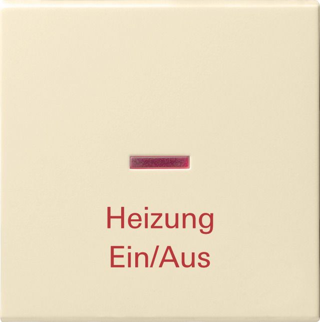 GIRA 067801 Wippe KF+ Heizung Ein/Aus System 55 Cremeweiß glänzend