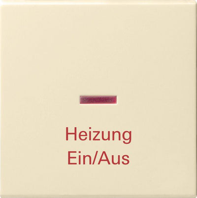 GIRA 067801 Wippe KF+ Heizung Ein/Aus System 55 Cremeweiß glänzend