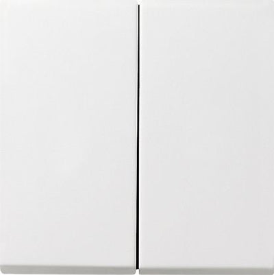 GIRA 0295112 Wippe 2fach Flächenschalter Reinweiß glänzend