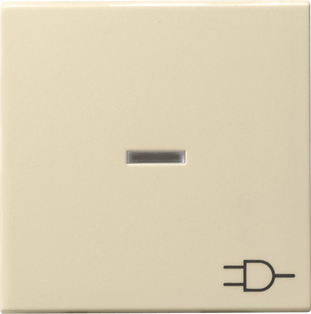 GIRA 020901 Wippe Kontrollfenster+Symbol Steckdose System 55 Cremeweiß glänzend