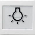 GIRA 021627 Wippe+BSF+Symbol Licht groß tastbar System 55 Reinweiß seidenmatt