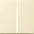 GIRA 026601 Wippe 2fach+Set IP44 Standard 55,E2 Cremeweiß glänzend