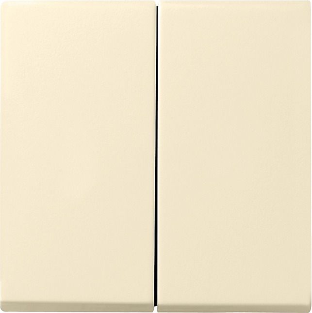 GIRA 026601 Wippe 2fach+Set IP44 Standard 55,E2 Cremeweiß glänzend