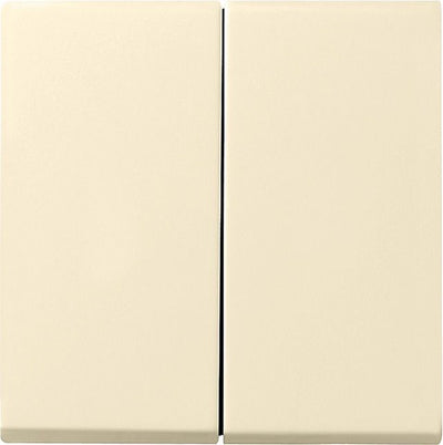 GIRA 026601 Wippe 2fach+Set IP44 Standard 55,E2 Cremeweiß glänzend