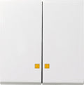 GIRA 063103 Wippe 2fach Kontrollfenster System 55 Reinweiß glänzend