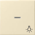 GIRA 067401 Wippe Kontrollfenster+Symbol Licht System 55 Cremeweiß glänzend