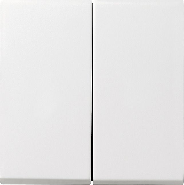 GIRA 026627 Wippe 2fach+Set IP44 Standard 55,E2 Reinweiß seidenmatt