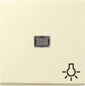 GIRA 063001 Wippe Kontrollfenster groß+ Symbol Licht System 55 Cremeweiß gl.