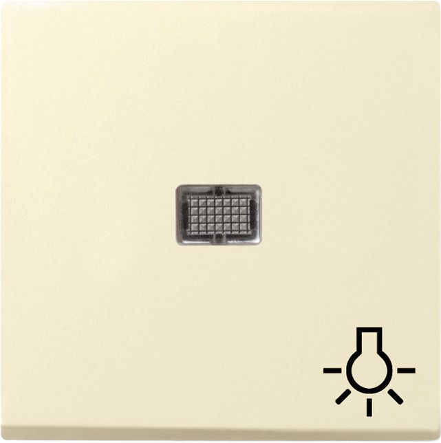 GIRA 063001 Wippe Kontrollfenster groß+ Symbol Licht System 55 Cremeweiß gl.