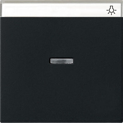 GIRA 0670005 Wippe Kontrollfenster+BSF System 55 Schwarz matt (lackiert)