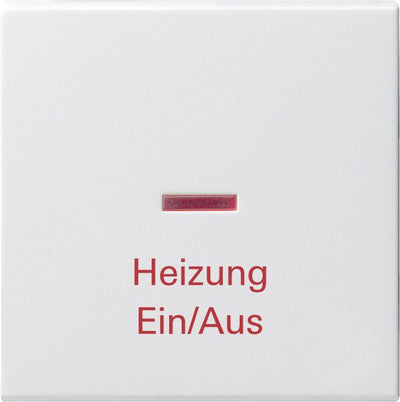 GIRA 067827 Wippe KF+ Heizung Ein/Aus System 55 Reinweiß seidenmatt