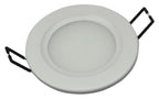 S&H 34746 LED-Downlight Ø95mm EBØ85mm 24VDC 6W RGB 125° matt strukturiert