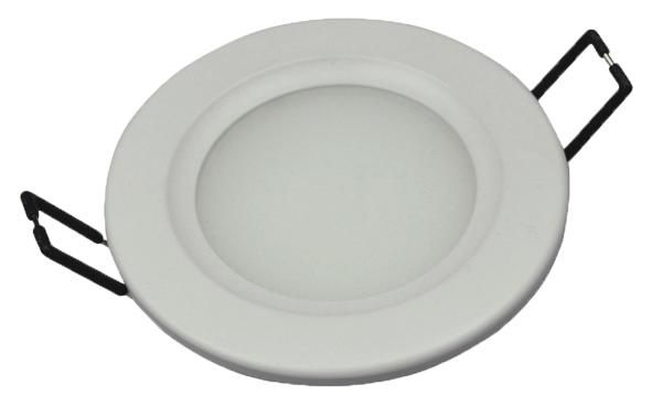 S&H 34746 LED-Downlight Ø95mm EBØ85mm 24VDC 6W RGB 125° matt strukturiert