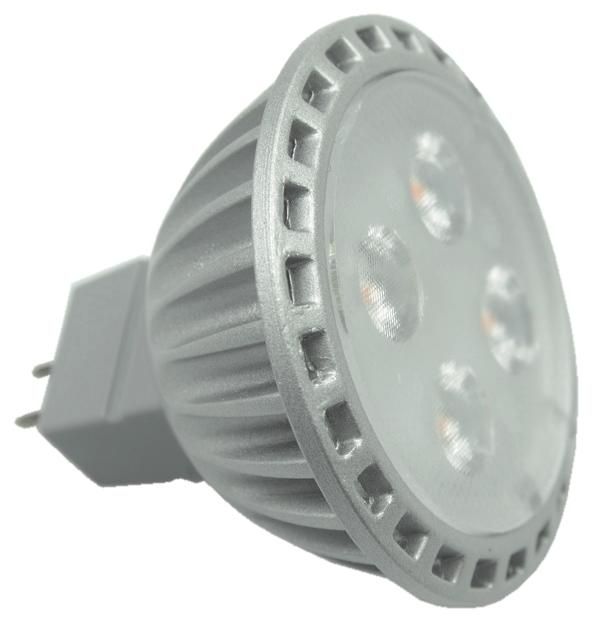 S&H 34862 LED-MR16 4SMD Ø50x45mm Gu5,3 10-30VDC 12VAC 5W 6500K 30°