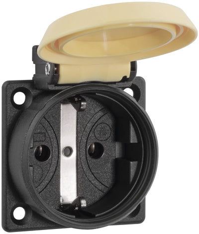 ABL 1561030 SCHUKOplus Professional Einbausteckdose Elamid 2K IP54 gelb