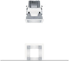 Zumtobel P-INF Q100H LED1000-940 LDO SM WH LED Decken-Einbauleuchte 60817965