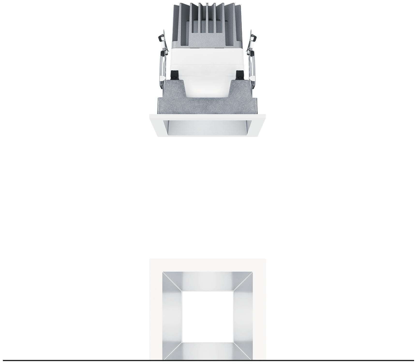 Zumtobel P-INF Q100H LED1000-940 LDO SM WH LED Decken-Einbauleuchte 60817965