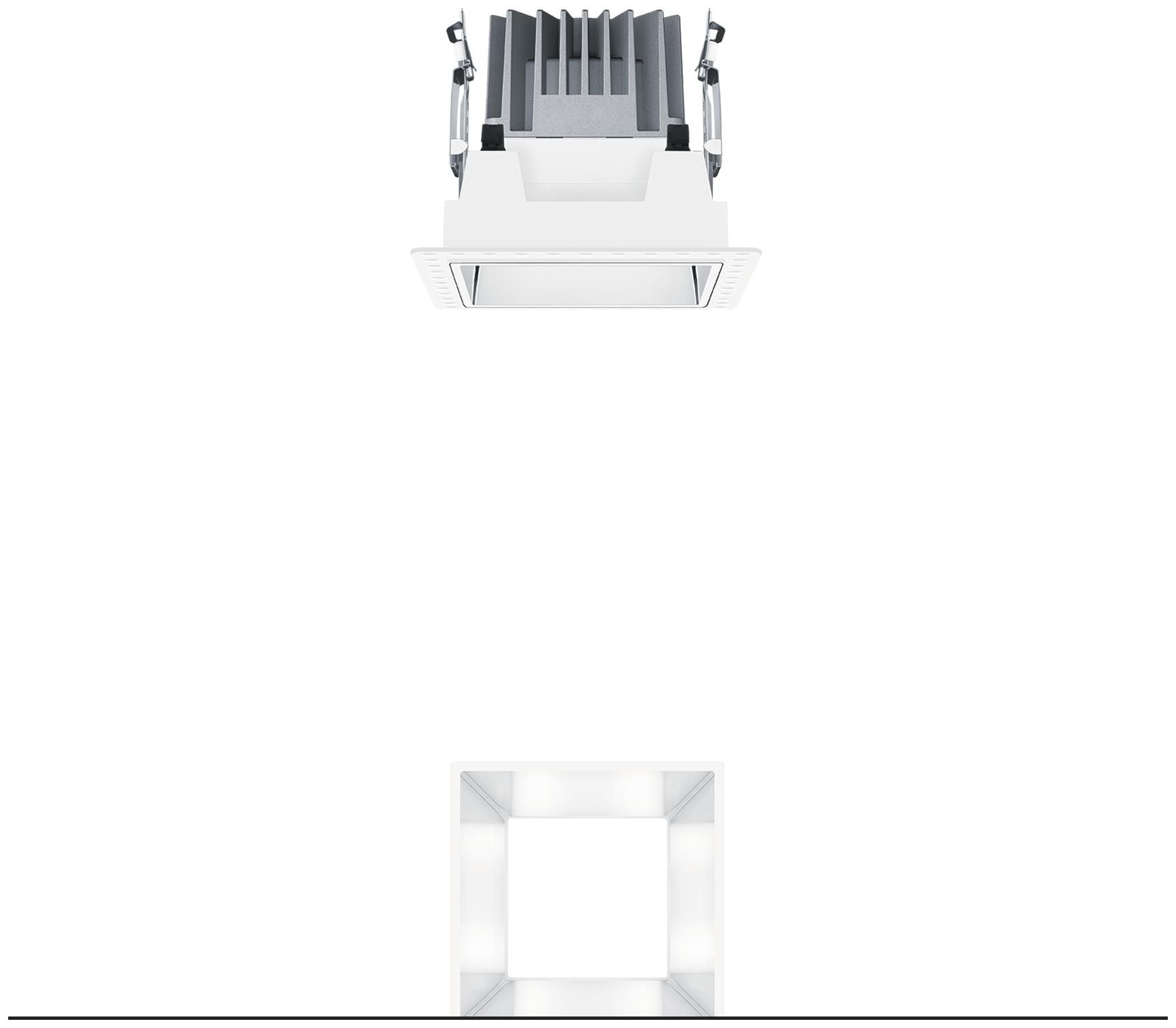 Zumtobel P-INF Q100L LED1000-930 LDO AL TL LED Decken-Einbauleuchte 60817913
