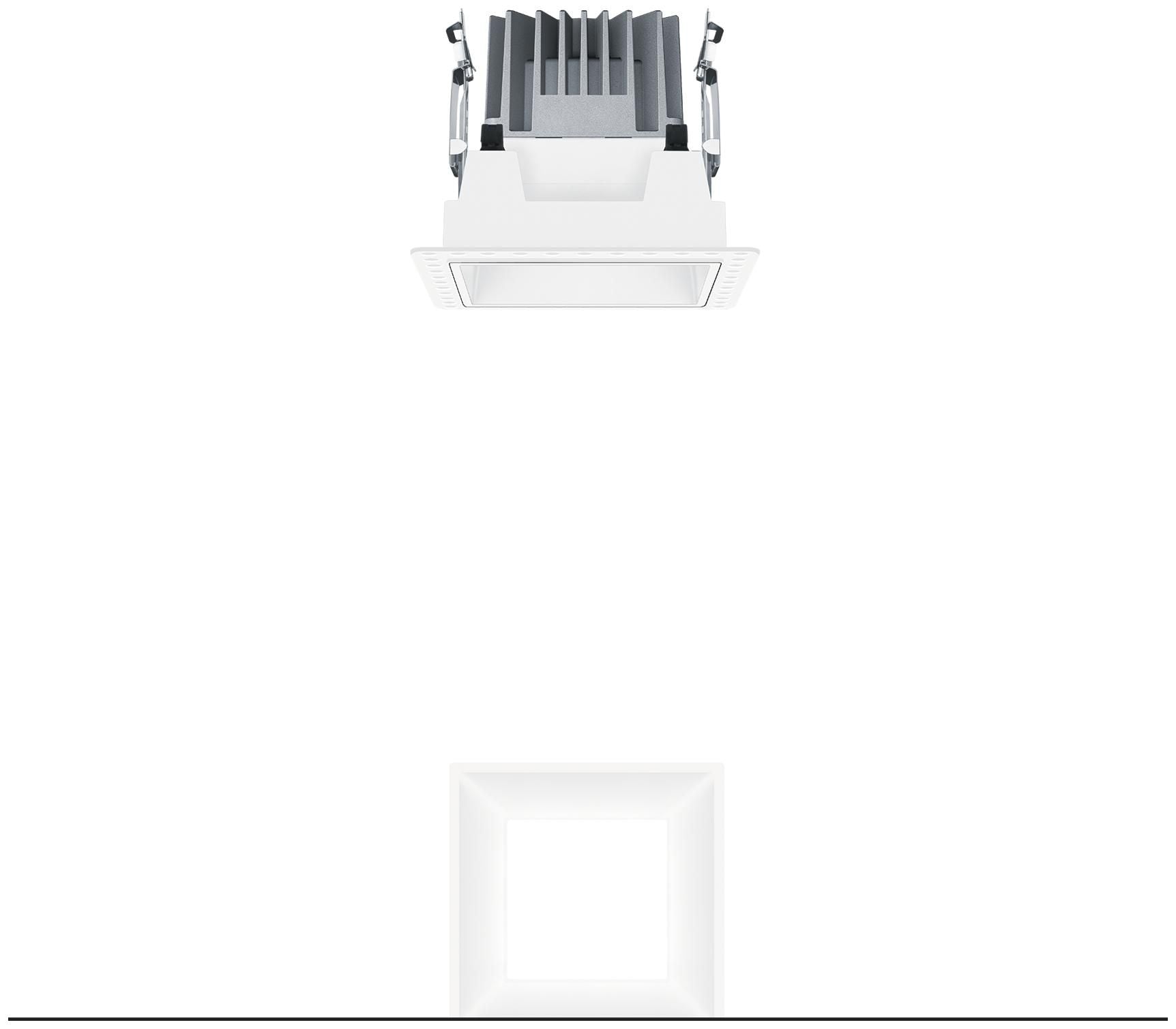 Zumtobel P-INF Q100L LED1000-940 LDO WH TL LED Decken-Einbauleuchte 60817922