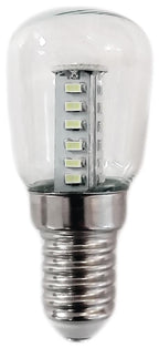 S&H 38629 LED Birnenform 26x58mm E14 230VAC 3W 110Lm 2700K 360° klar
