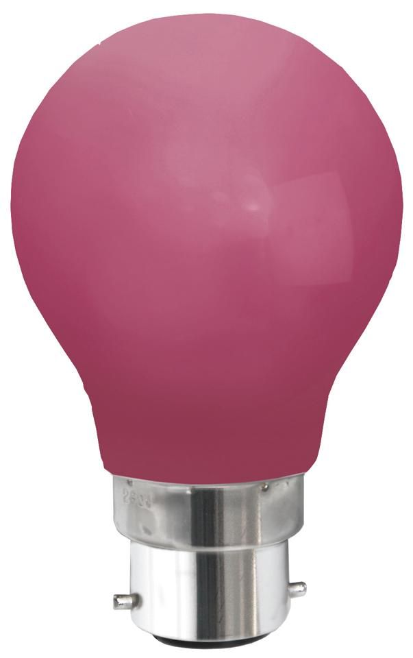 S&H 88775 LED-Allgebrauchform 55x94mm B22 220-240V 0,8W rot