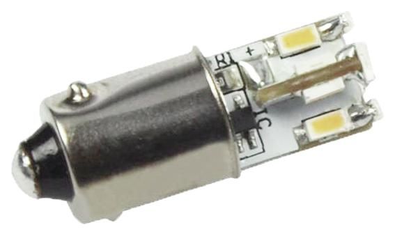 S&H 33948 LED-Leuchtmittel 12SMD 10,5x25,5mm Ba9s 10-30VDC 12 VAC 0,6W